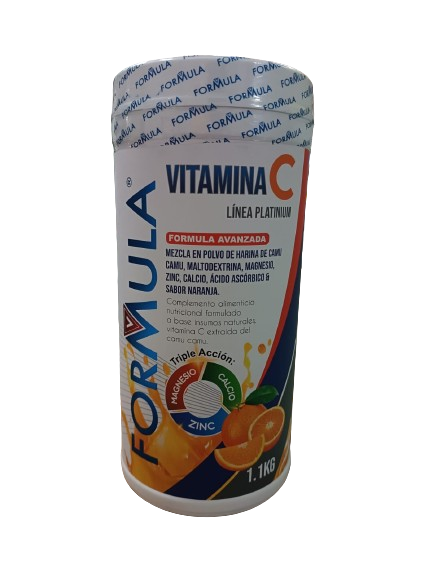 Vitamina C Camu Camu Calcio Magnesio Zin Naranja Multivitamínico 1.1 kg - TAINO®