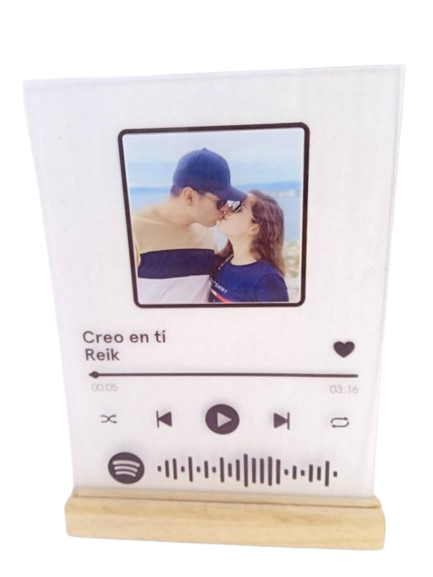 Cuadro Spotify para Sublimar Rectangular 17cm x23cm - TAINO®