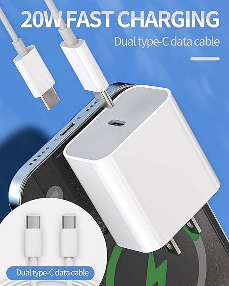 Cargador Iphone 15 Pro Max USB -C TO USB- C Cable Adaptador