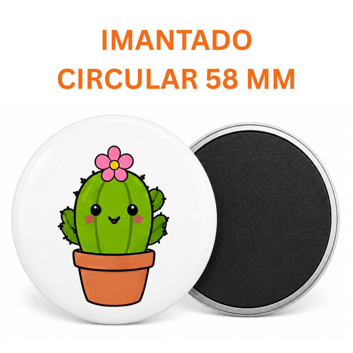 Imantado Circular Personalizable 58 mm | 100 unidades