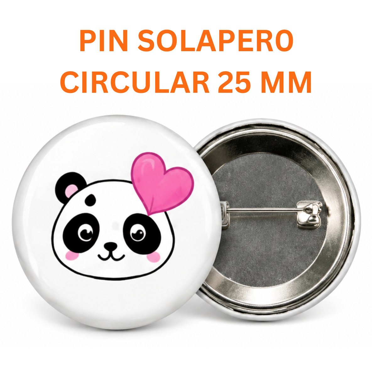 Pin Solapero Circular Personalizable 25 mm | 100 unidades