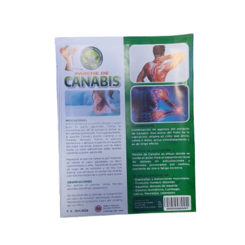 Parche de Canabis Antiflamatorio Alivio del Dolor Refrescante