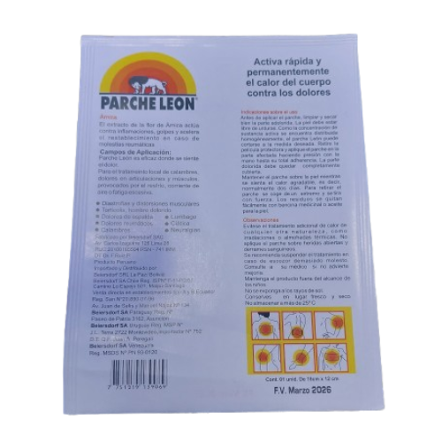 Parche León Activa el Calor Corporal Contra los Dolores