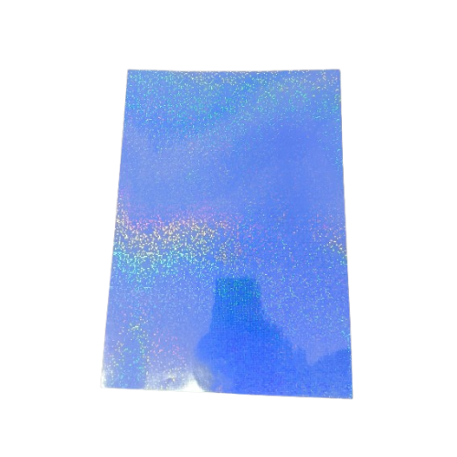 Vinil Holográfico Plateado Diseños Variados 20 hojas A4