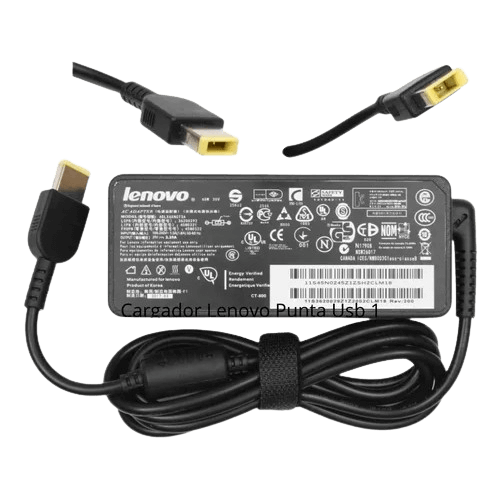Cargador LENOVO 20v 3.25a Punta USB Cable Corriente