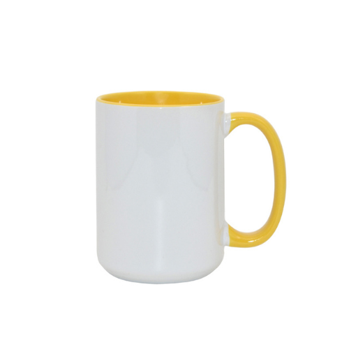 Taza de 15onz Fondo y Asa de Color - TAINO®