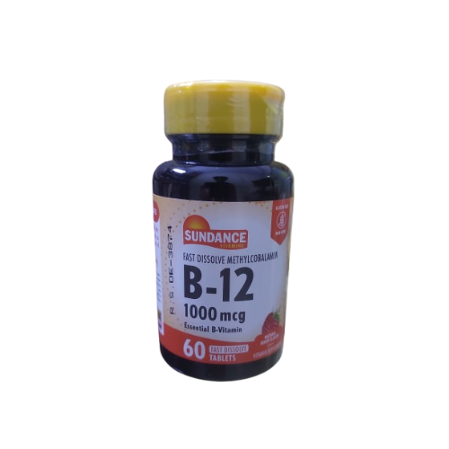 Vitamina B-12 60 Tabletas Disolución Rápida 1000mcg