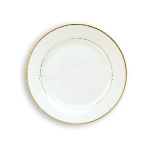 Plato Blanco con Borde Dorado 8 Pulgadas - TAINO®