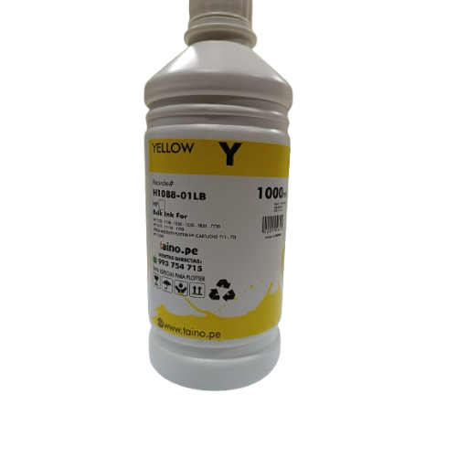 Tinta Plotter Hp 1 Litro HP T120 T130 T520 T530 T830 T730 T610 T1110 T790 Black Cian Yellow Magenta - TAINO®