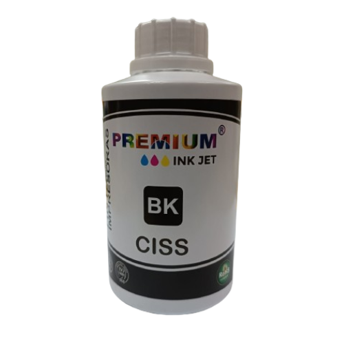 Tinta Black Premium 1/2 Litro Para Impresoras HP Canon Epson Brother - TAINO®