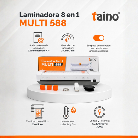 Laminadora A3 8 en 1 TAINO® Multi 588