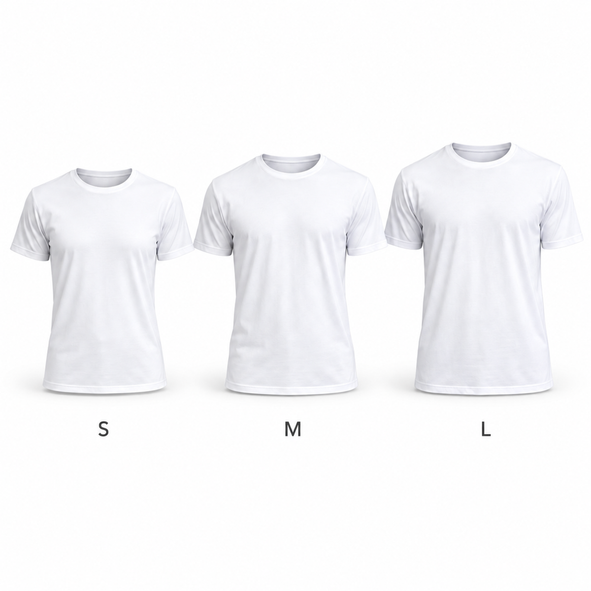 Polos Sublimables para Dama y Caballeros- Cuello Redondo S M L