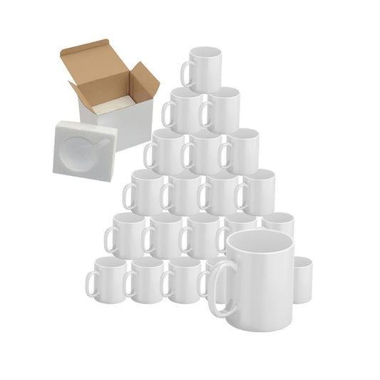 Taza Blanca 11onz 3AAA Incluye Caja Individual 36Und - TAINO®