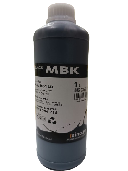 Tinta Plotter Canon IPF 1 Litro Black Cian Yellow Magenta MBK Mate - TAINO®