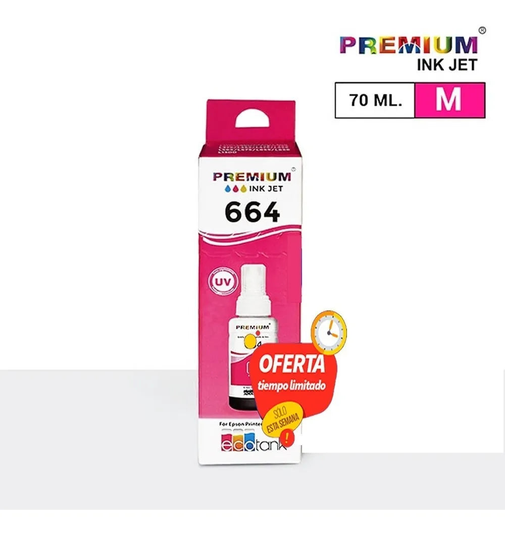 Pack Tinta Epson 664 Premium Negro Cian Yellow Magenta - TAINO®