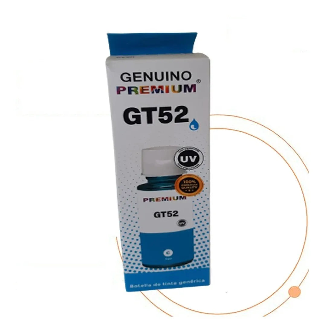 Pack Tinta HP Premium Gt53 Gt52 Black Cian Yellow Magenta - TAINO®
