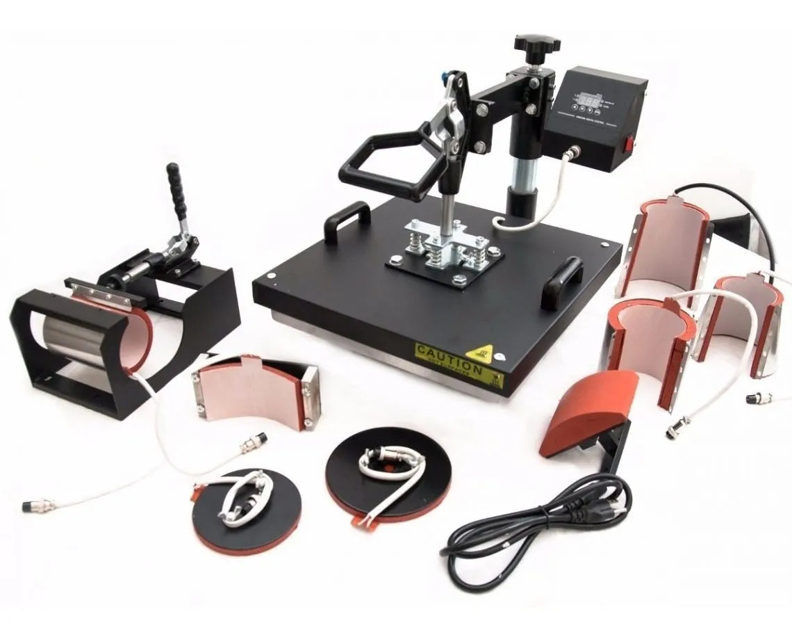 Combo Sublimación 11 en 1 Plancha Importada 30x40 Impresora Tintas Hojas - TAINO®