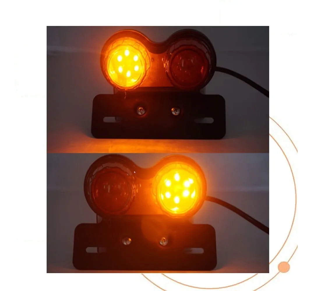 Faro Led Trasera Universal Porta Placa Para Motocicleta Bmw - TAINO®