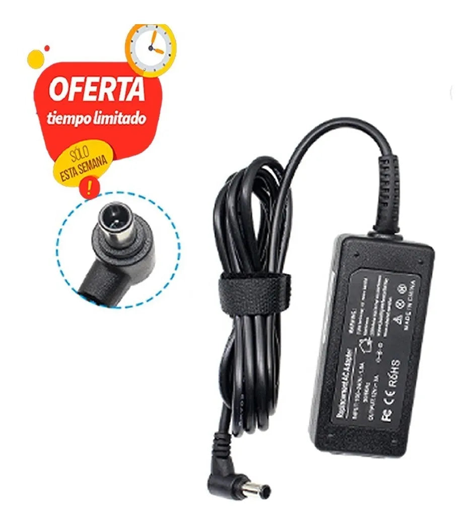 Cargador LG Punta Aguja 12v 3a 2a Para Monitor Cable Corriente de Regalo - TAINO®