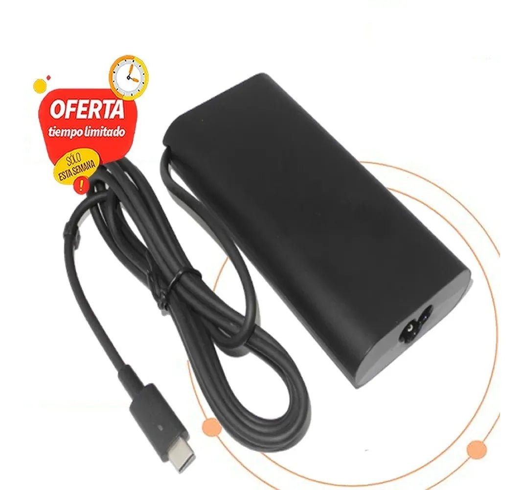 Cargador DELL 20v 4.5a 3a Punta Tipo C Cable Corriente - TAINO®
