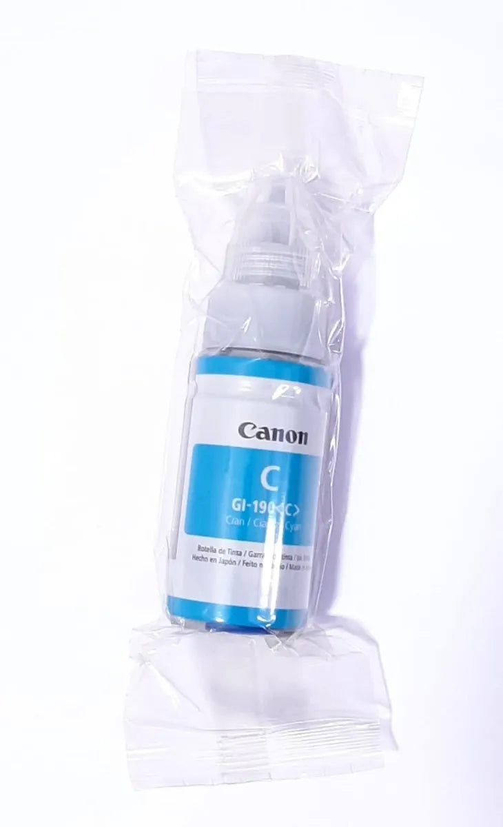 Tinta Canon GI 190 Original Serie G1100 G1110 G2100 G2110 G3000 G3100 G3102 Black Cian Yellow Magenta - TAINO®