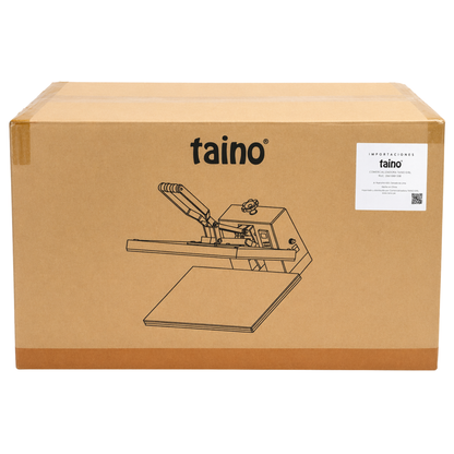Plancha Plana 38X38 base corrediza teflonada sublimación transfer DTF TAINO®
