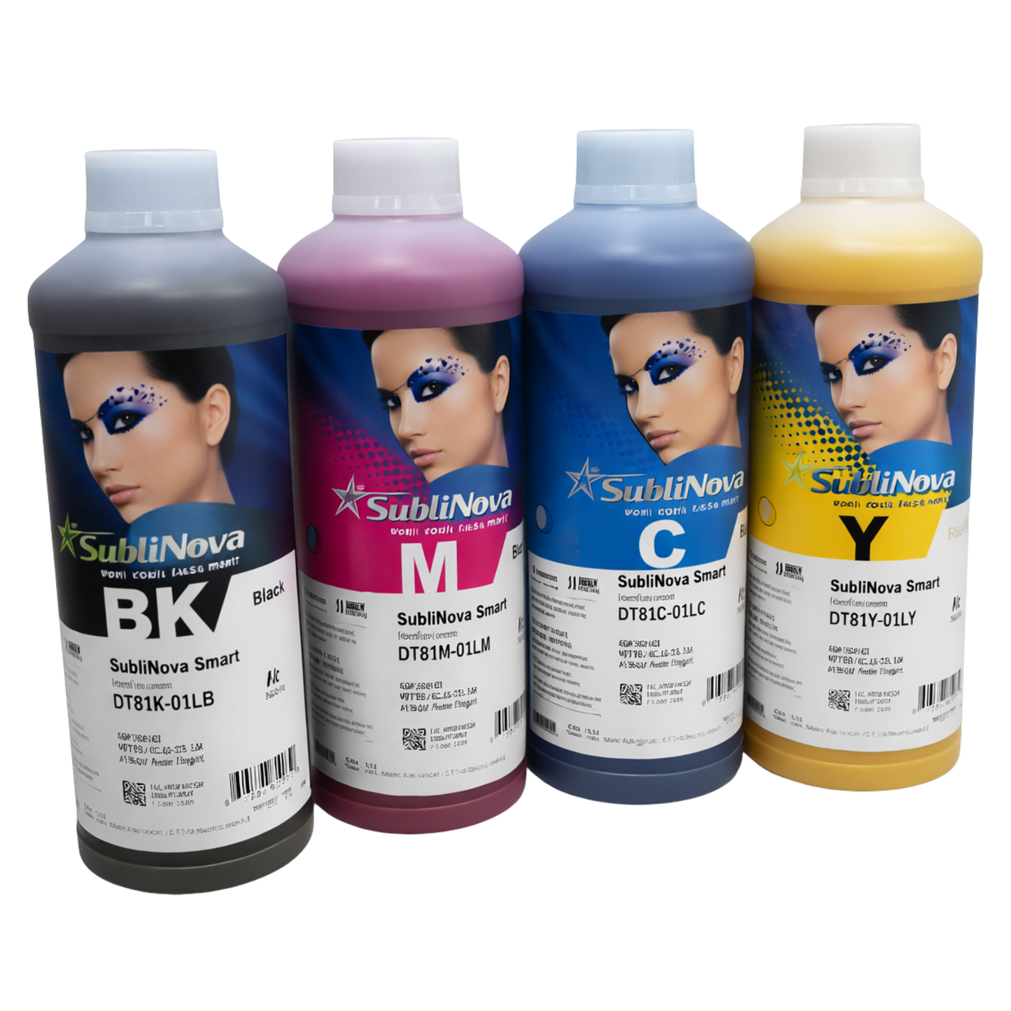 Tinta de Sublimación Sublinova 1 Litro Black Cian Yellow Magenta