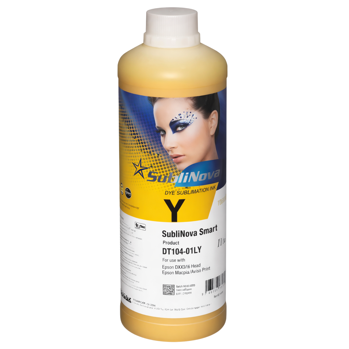Tinta de Sublimación Sublinova 1 Litro Black Cian Yellow Magenta