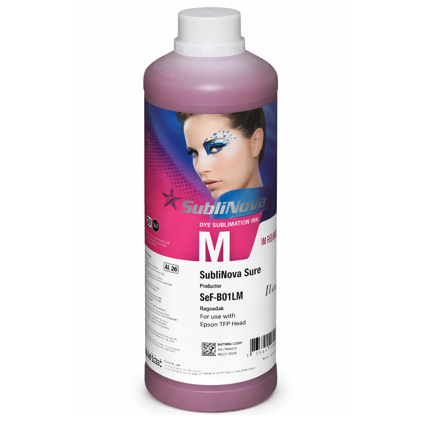 Tinta de Sublimación Sublinova 1 Litro Black Cian Yellow Magenta