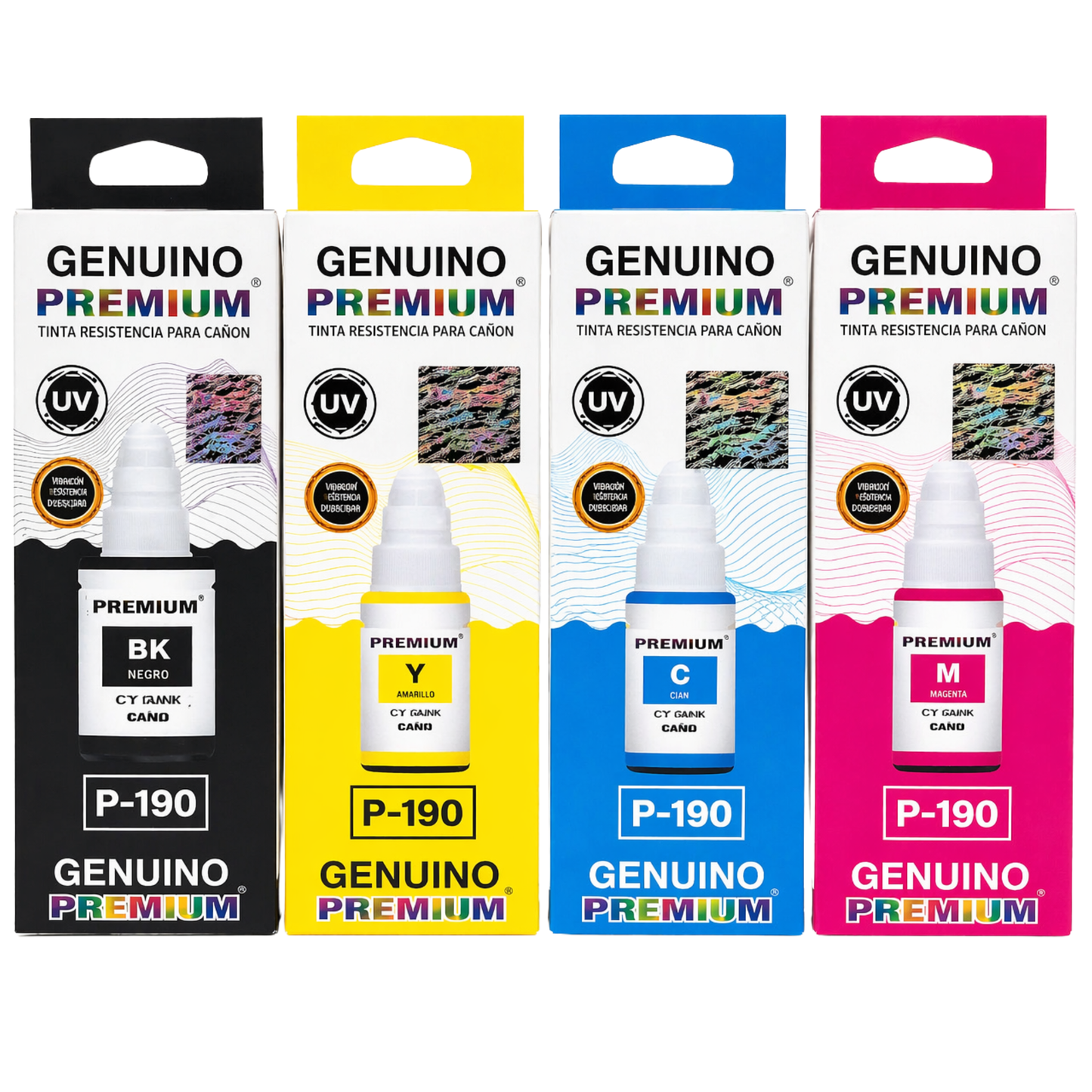 Tinta canon GI 190 premium pack black cian yellow magenta