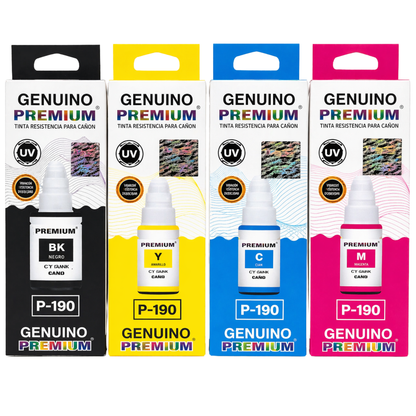 Tinta canon GI 190 premium pack black cian yellow magenta