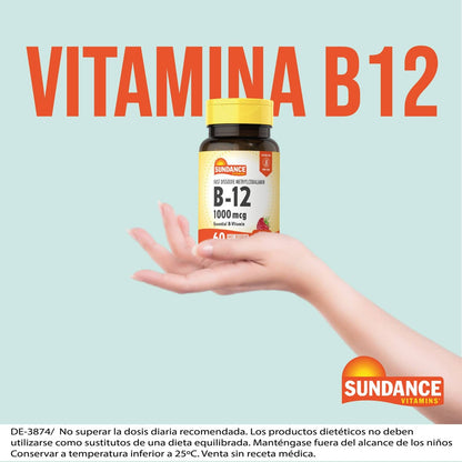 Vitamina B-12 60 Tabletas Disolución Rápida 1000mcg