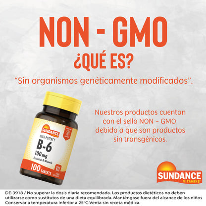 Vitamina B-6 100 Tabletas 100mg