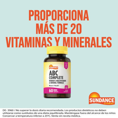 Multivitaminico Completo ABC Para Mujer 60 Tabletas Recubiertas