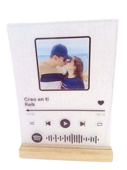 Cuadro Spotify para Sublimar Rectangular 17cm x23cm - TAINO®