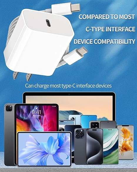 Cargador Iphone 15 Pro Max USB -C TO USB- C Cable Adaptador