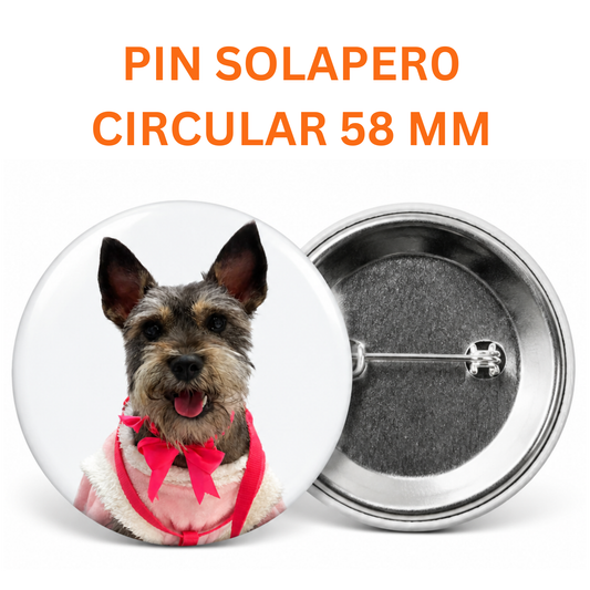 Pin Solapero Circular Personalizable 58 mm | 100 unidades