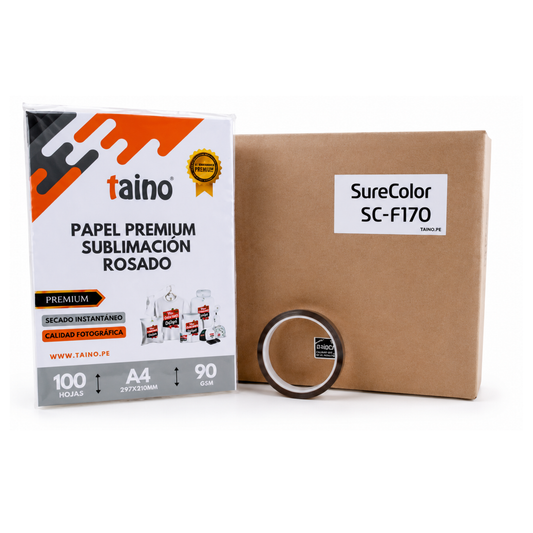 Impresora epson F170 SureColor original papel sublimación cinta térmica tintas