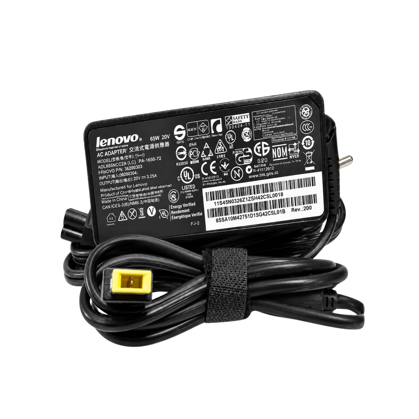 Cargador LENOVO 20v 2.25a Punta USB Cable Corriente