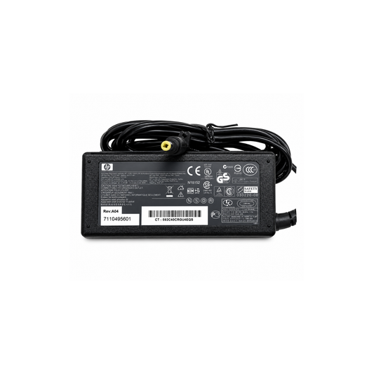 Cargador HP 18.5v 3.5a Punta Amarilla Cable Corriente