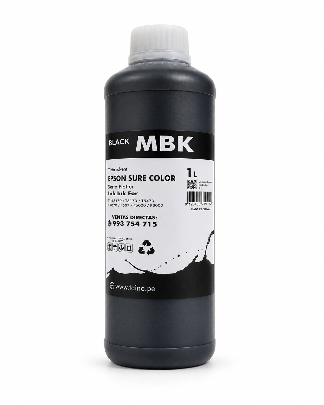 Tinta Plotter SureColor Epson 1 Litro Black MB Mate Cian Yellow Magenta