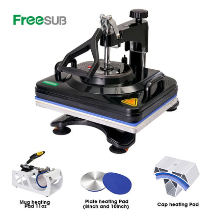 Máquina de Sublimación Multifuncional 11 en 1 Plancha 29X38 Freesub - TAINO®