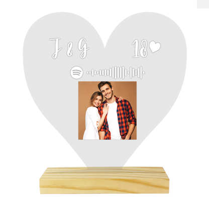 Cuadro Spotify para Sublimar Corazón - TAINO®