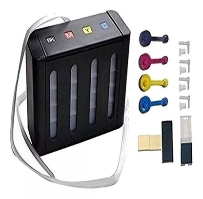 Sistema Contínuo Antiderrame Hp Canon Caja Negra con accesorios - TAINO®