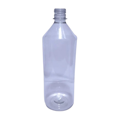 Botella de Plástico 1 Litro De Alcohol Transparente 100 Und