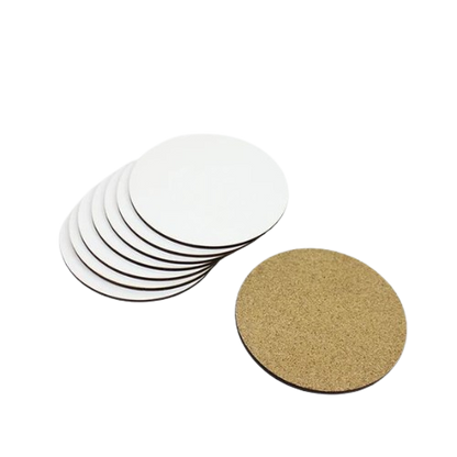 Posa Vasos Sublimable Redondo 10x10 cm 2 Und - TAINO®