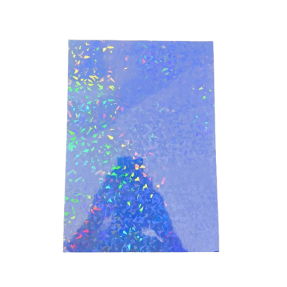 Vinil Holográfico Plateado Diseños Variados 20 hojas A4