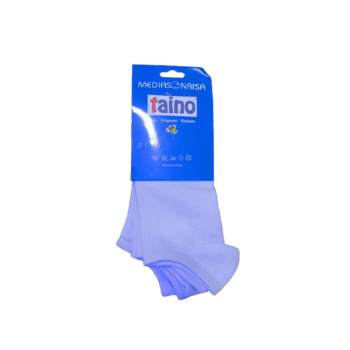 Medias Calcetines Sublimable Tobillera 3 Pares Blanco