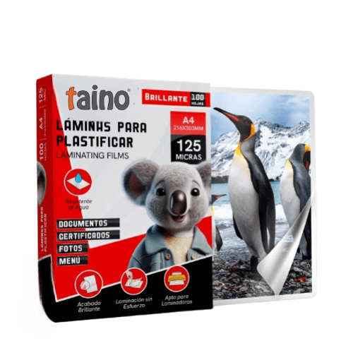 Micas para Enmicados A4 - 125 mic Paquete de 100 hojas