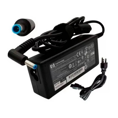 Cargador HP 19.5v 3.33a Punta Azul Cable Corriente